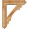 Ekena Millwork Olympic Arts and Crafts Rough Sawn Bracket w/ Offset Brace, Western Red Cedar, 8"W x 34"D x 40"H BKT0806X34X40OLY03RWR - alternate 3